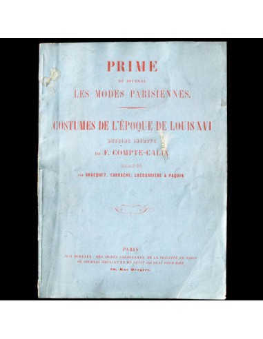 Compte-Calix - Costumes de l'époque de Louis XVI (1869) basket pas cher