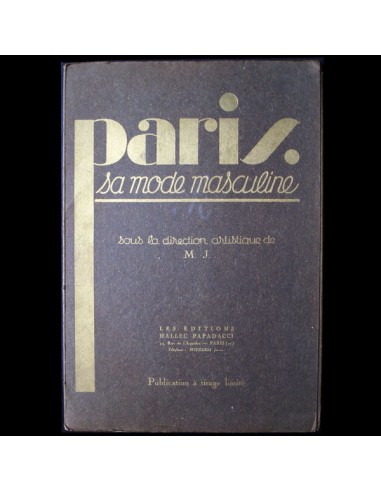 Paris, sa mode masculine, automne-hiver 1933-1934 meilleur choix