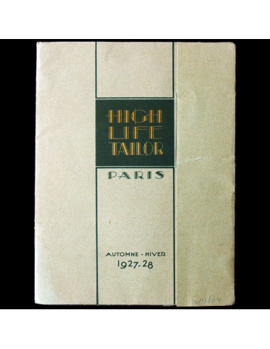 High Life Tailor, hiver 1927-1928 l'achat 