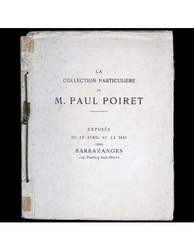 Poiret - La collection particulière de M. Paul Poiret (1923) plus qu'un jeu 