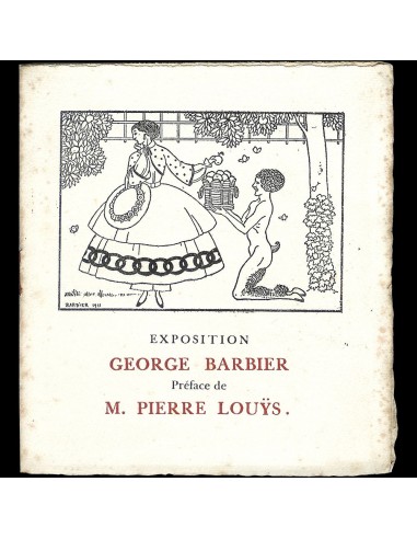 Barbier - Exposition George Barbier, catalogue de l'exposition à L'Art Moderne (1911) l'achat 