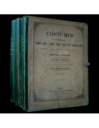 Bonnard - Costumes Historiques des XIIe, XIIIe, XIVe et XVe siècles (1860) sélection de produits