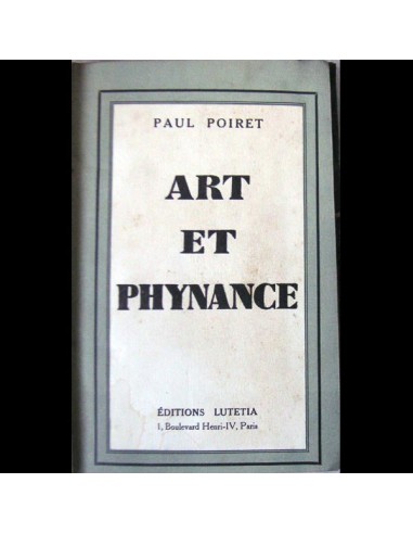 Poiret - Art et Phynance, mémoires de Paul Poiret (1934) la livraison gratuite