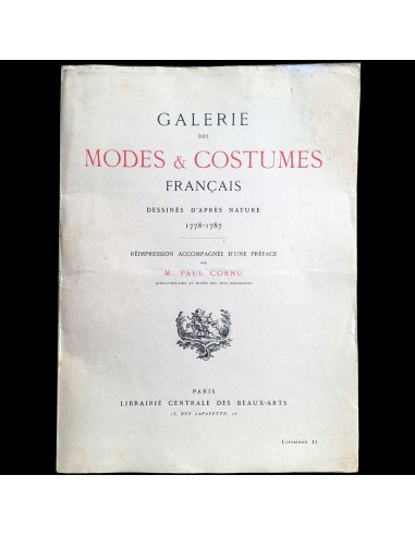 Galerie des modes et costumes français 1778-1787 (réédition de 1912) pas cher